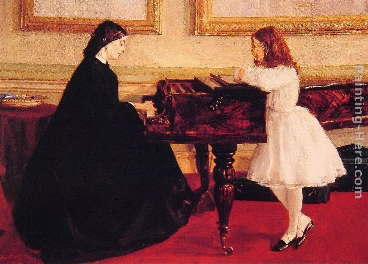 James Abbott McNeill Whistler At the Piano